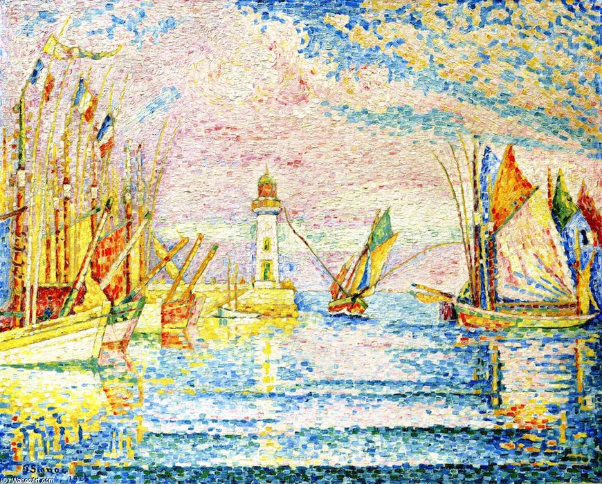 Wikioo.org – L'Encyclopédie des Beaux Arts - Peinture, Oeuvre de Paul Signac - Le phare, Groix