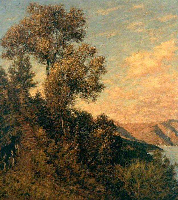 Wikioo.org - The Encyclopedia of Fine Arts - Painting, Artwork by Henry Herbert La Thangue - A Ligurian Gulf