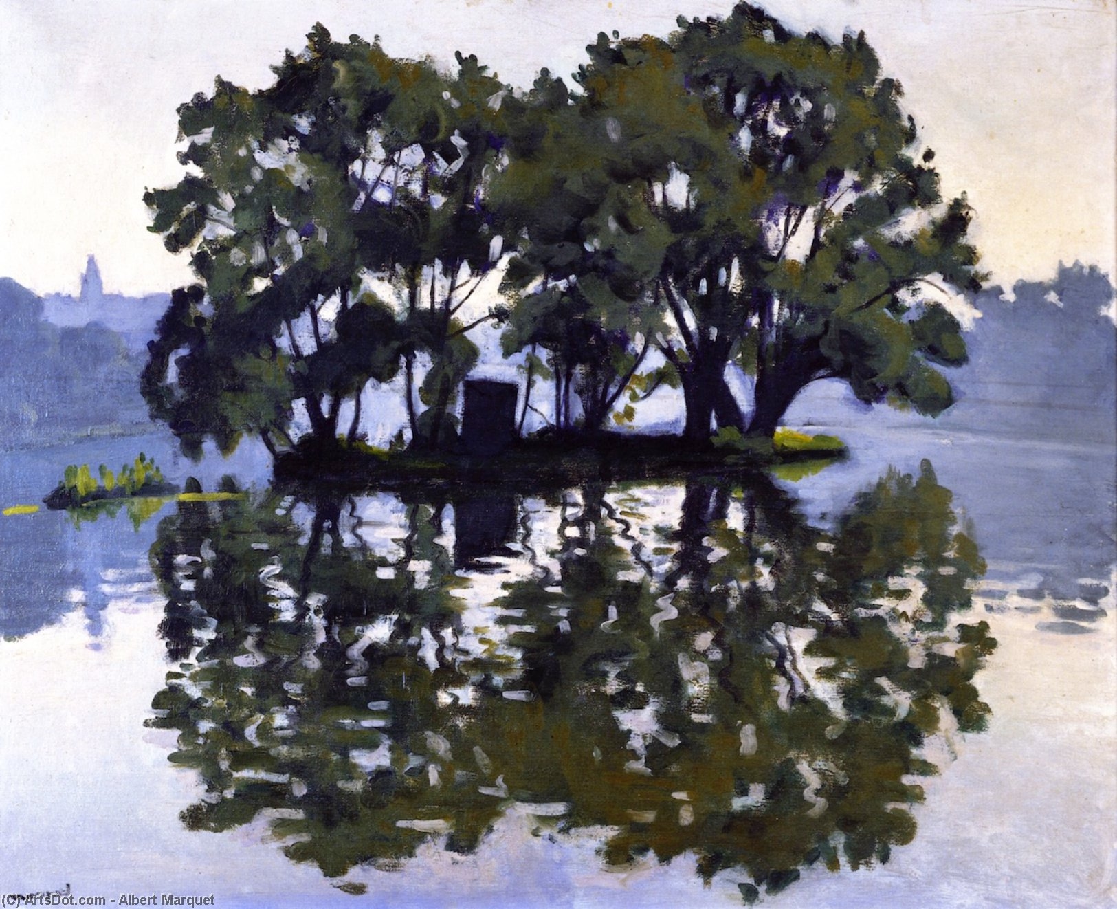 Wikioo.org - The Encyclopedia of Fine Arts - Painting, Artwork by Albert Marquet - L'Ile aux cygnes
