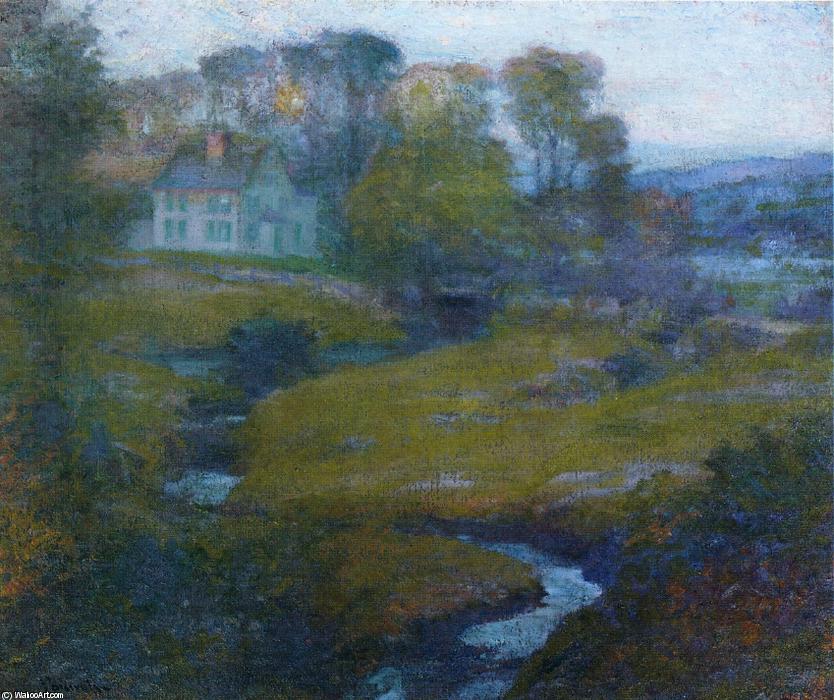 Wikioo.org - The Encyclopedia of Fine Arts - Painting, Artwork by Robert Vonnoh - Lingering Rain, Moon and Eventide