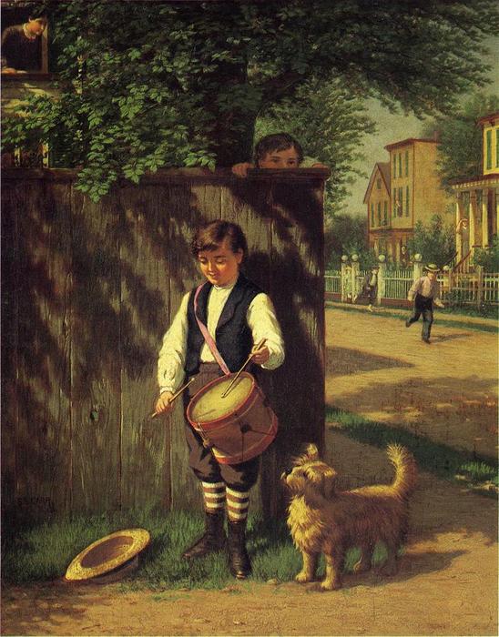 Wikioo.org - The Encyclopedia of Fine Arts - Painting, Artwork by Samuel S Carr - Little Drummer Boy