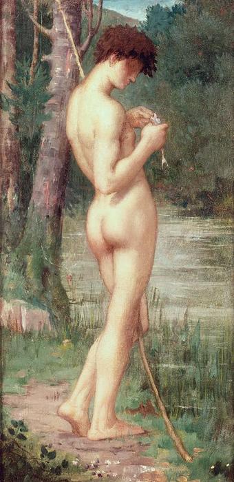 Wikioo.org - The Encyclopedia of Fine Arts - Painting, Artwork by Pierre Puvis De Chavannes - The Little Fisherman