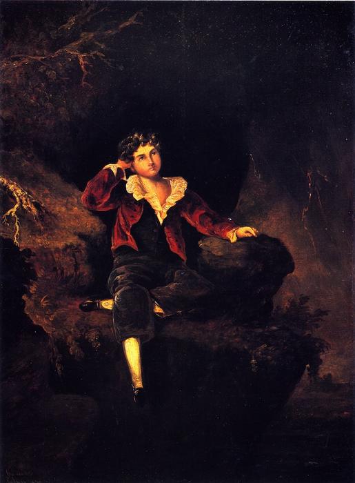 Wikioo.org - The Encyclopedia of Fine Arts - Painting, Artwork by Charles Codman - Little Wanderer (copy after Sir Thomas Lawrence's Master Lambton)