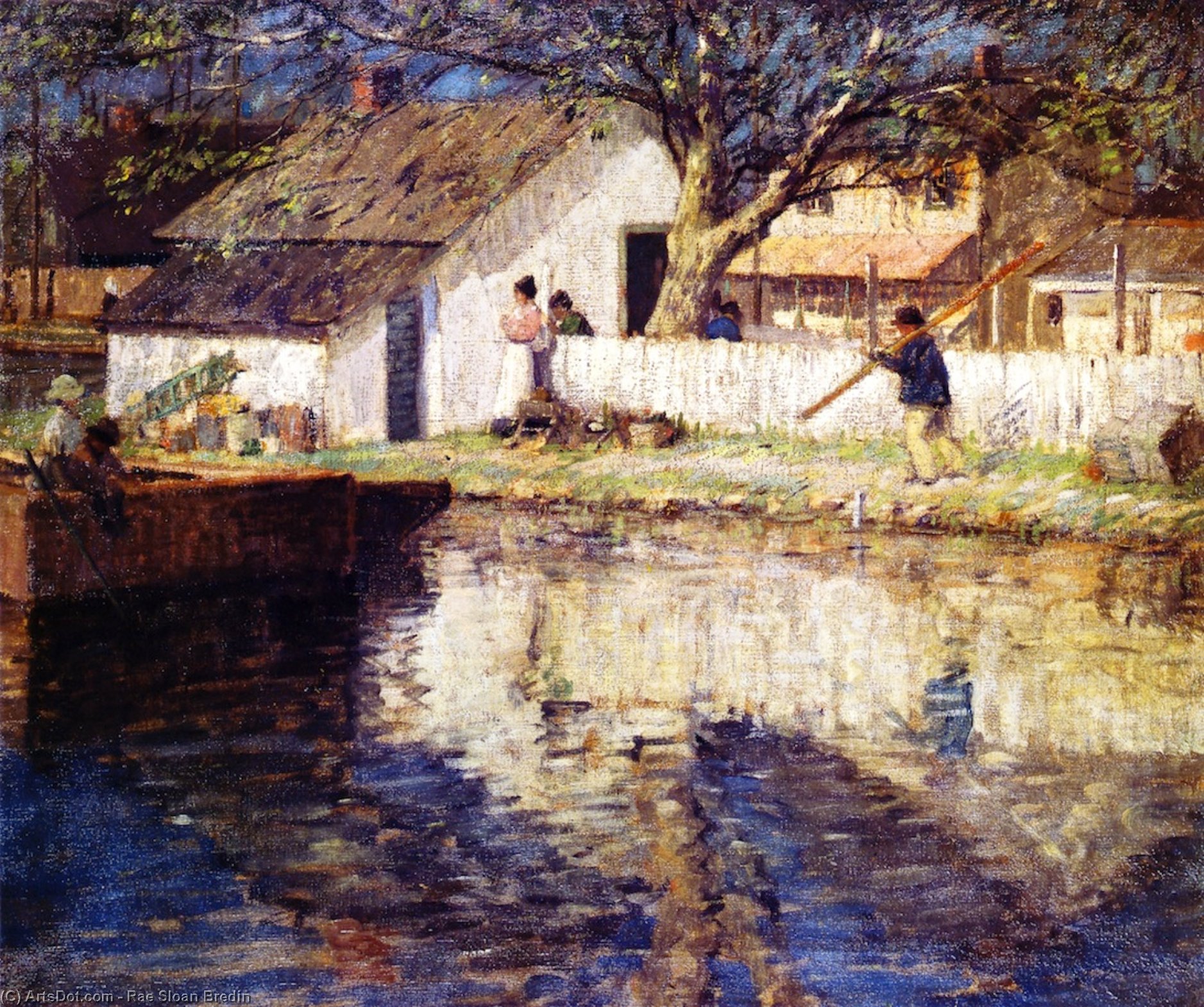 Wikioo.org - The Encyclopedia of Fine Arts - Painting, Artwork by Rae Sloan Bredin - Little White House