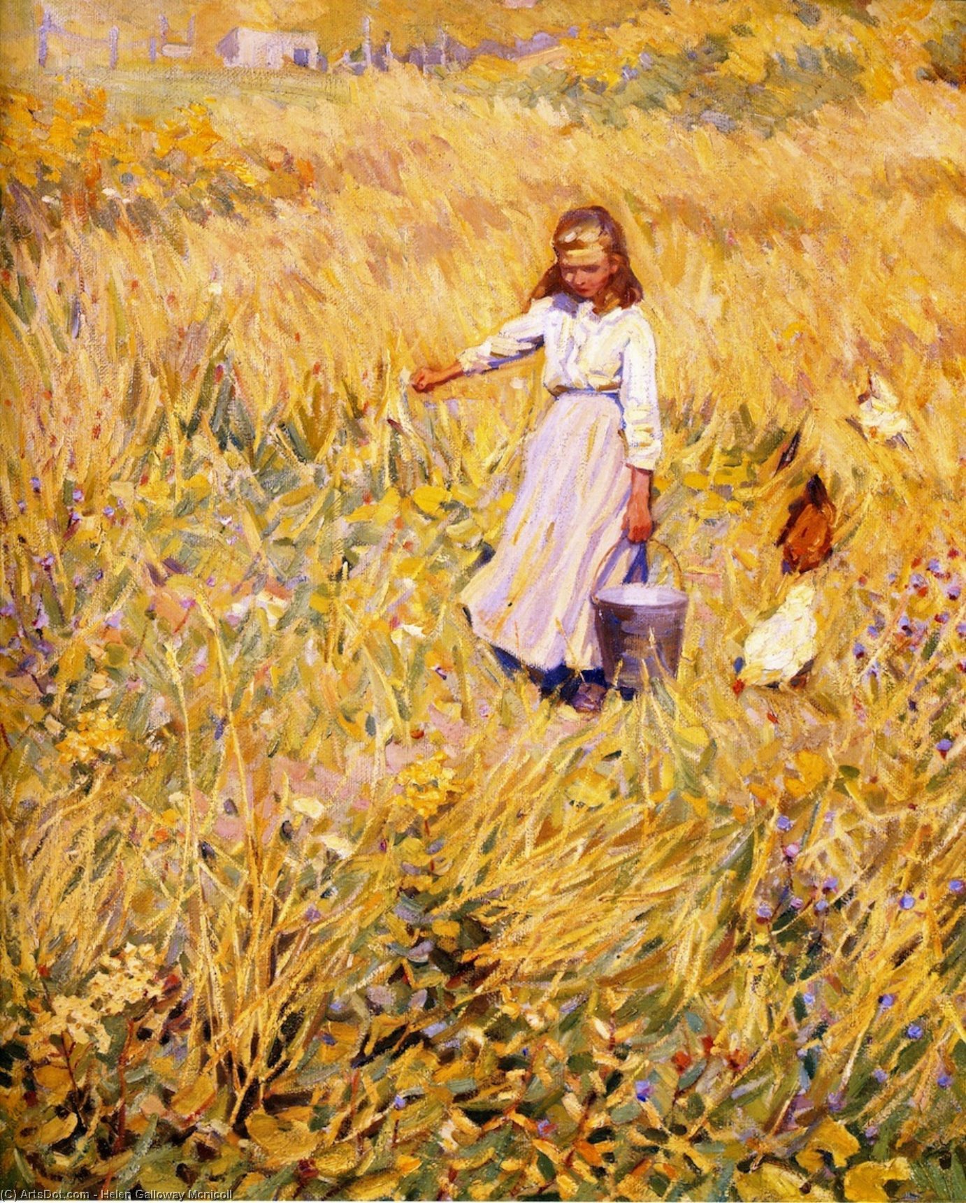 Wikioo.org – La Enciclopedia de las Bellas Artes - Pintura, Obras de arte de Helen Galloway Mcnicoll - la pequeña obrero