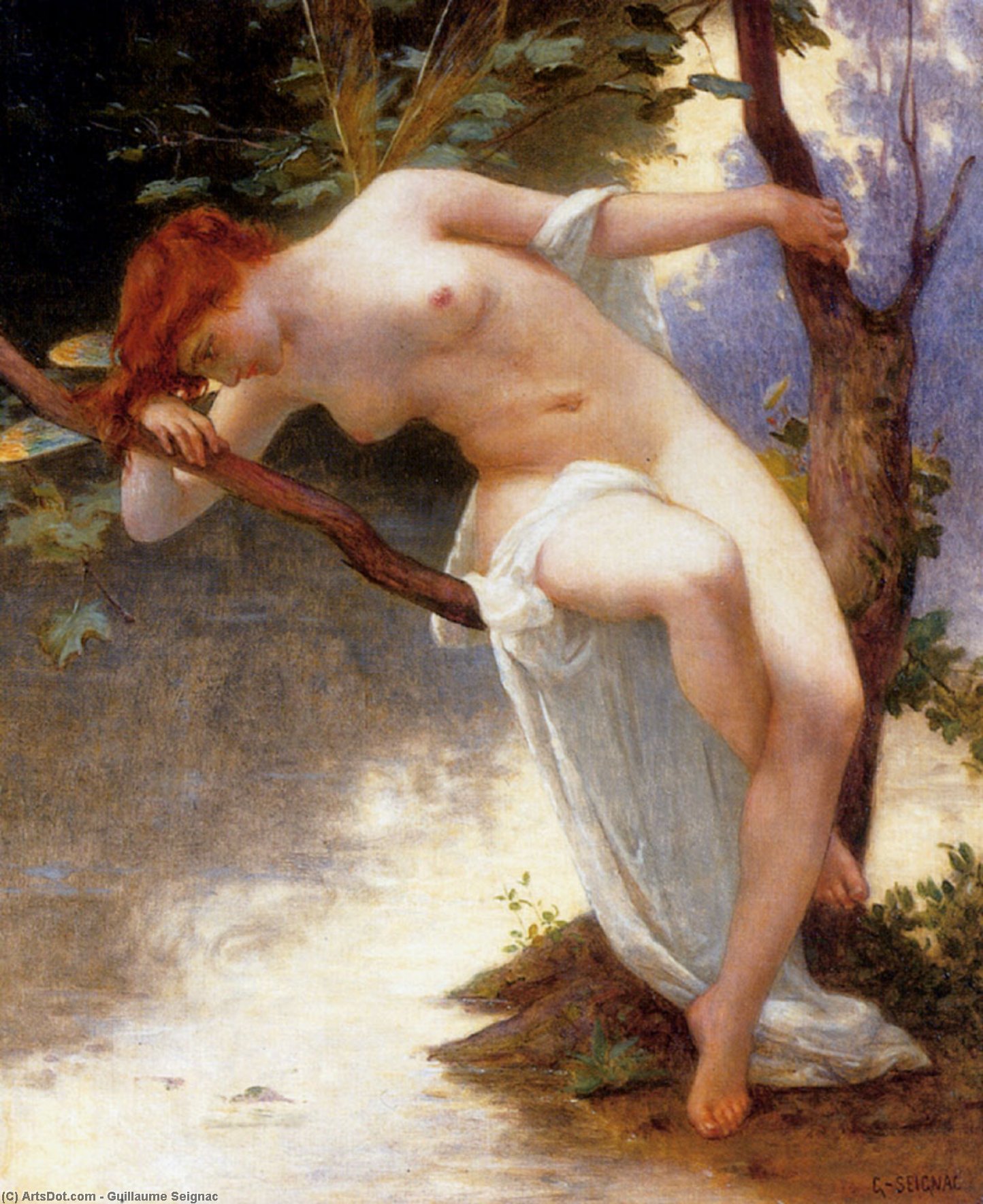 Wikioo.org - The Encyclopedia of Fine Arts - Painting, Artwork by Guillaume Seignac - La Libellule