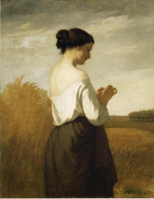 Wikioo.org - The Encyclopedia of Fine Arts - Painting, Artwork by William Morris Hunt - La Marguerite