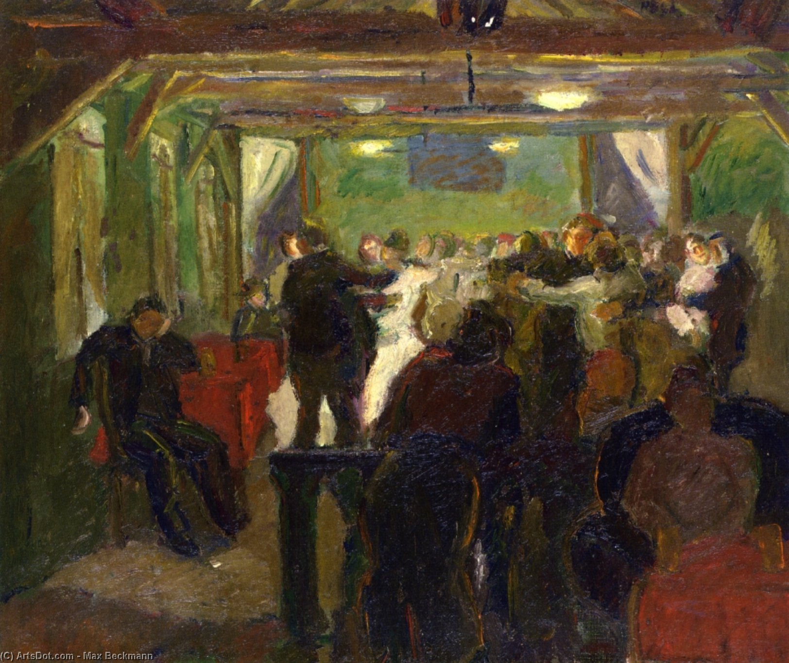 Wikioo.org - The Encyclopedia of Fine Arts - Painting, Artwork by Max Beckmann - Dance halls