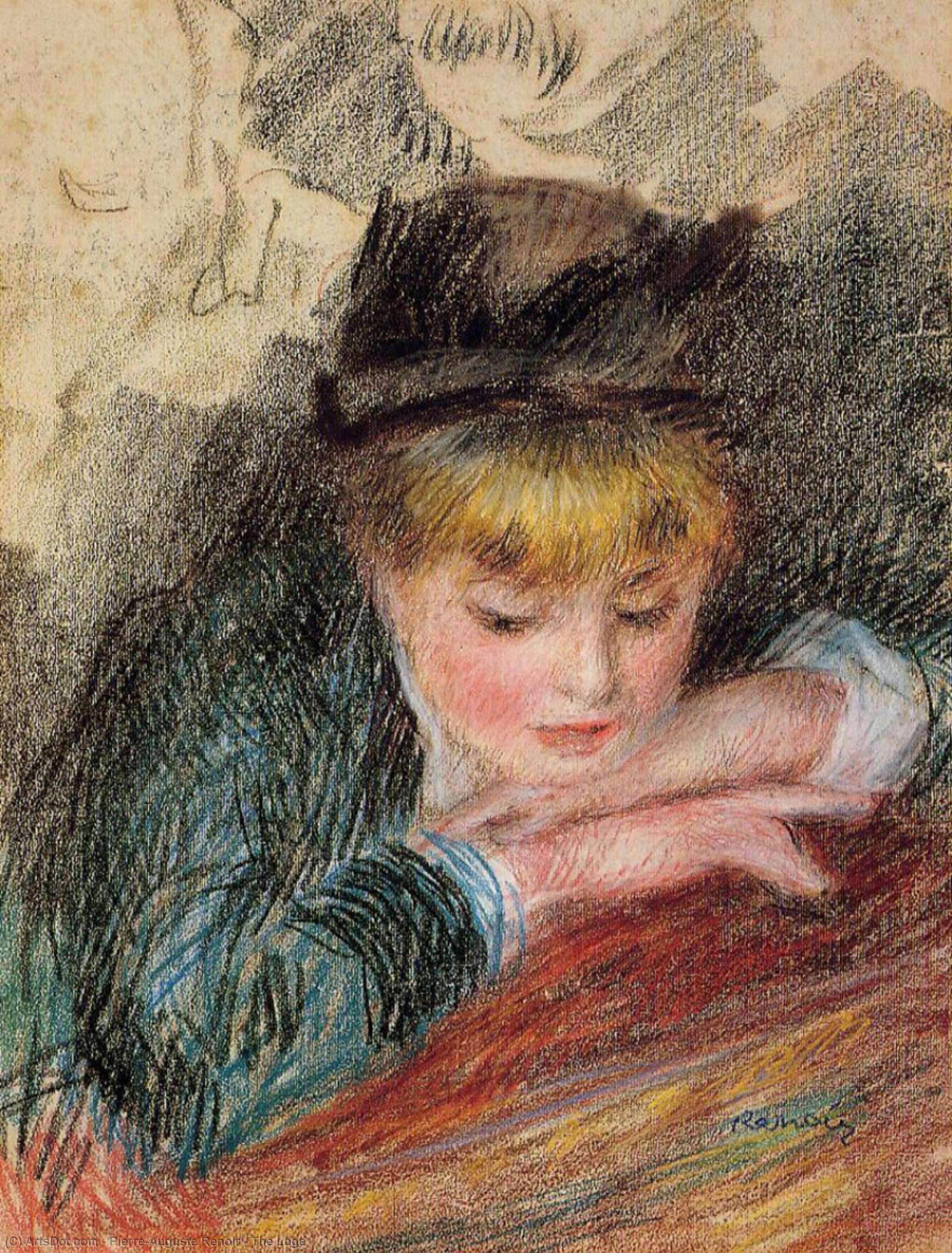 Wikoo.org - موسوعة الفنون الجميلة - اللوحة، العمل الفني Pierre-Auguste Renoir - The Loge