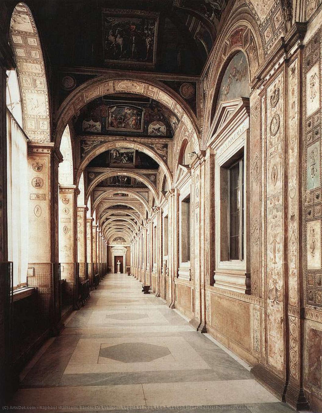 Wikioo.org - The Encyclopedia of Fine Arts - Painting, Artwork by Raphael (Raffaello Sanzio Da Urbino) - Loggia of Pope Leo X (second floor) (Palazzi Pontifici, Vatican)