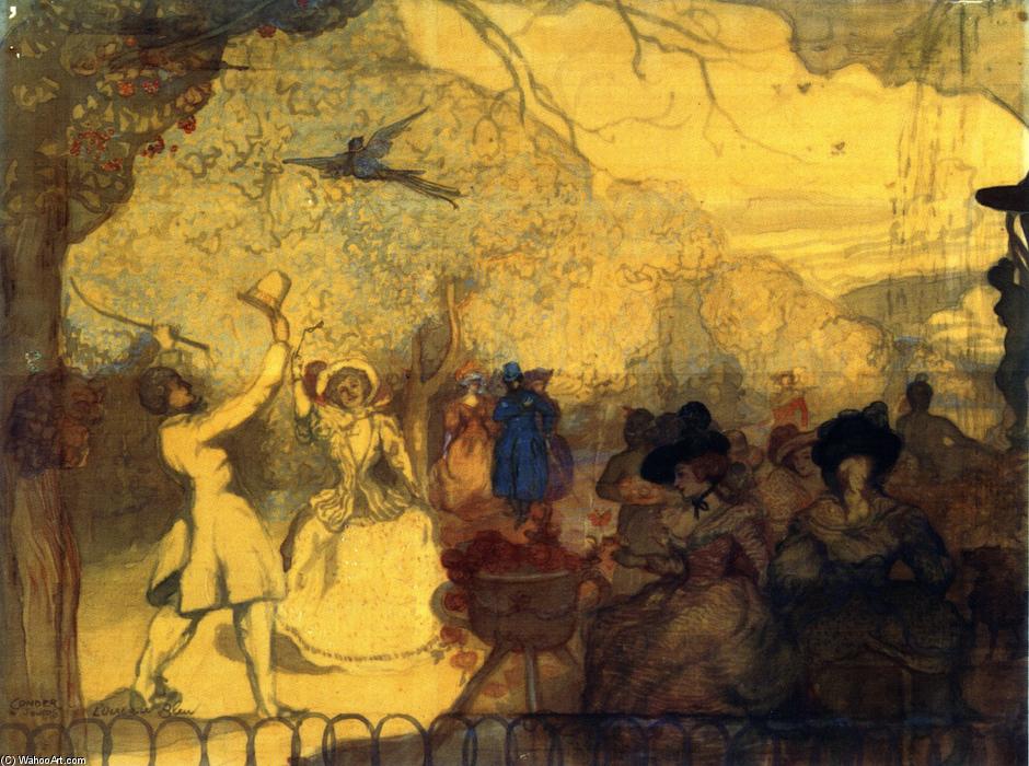 Wikioo.org - The Encyclopedia of Fine Arts - Painting, Artwork by Charles Edward Conder - L'Oiseau bleu