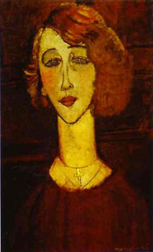 Wikioo.org – La Enciclopedia de las Bellas Artes - Pintura, Obras de arte de Amedeo Modigliani - Lolotte