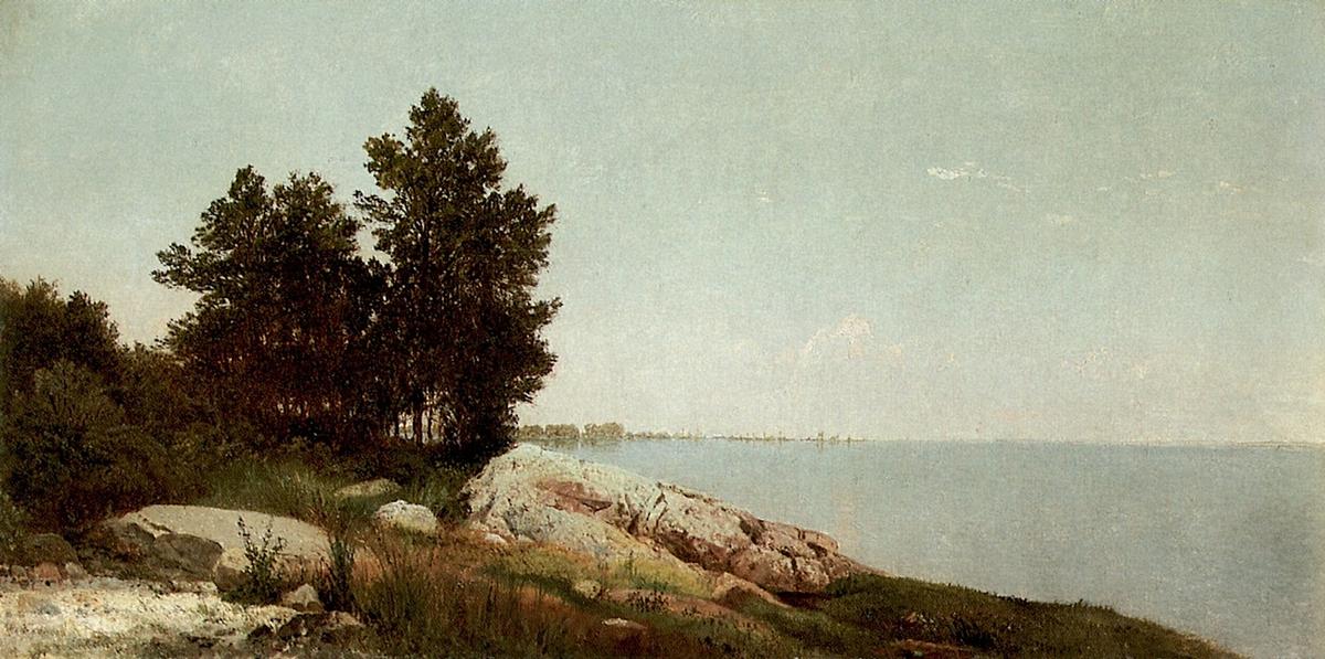 WikiOO.org - Enciklopedija likovnih umjetnosti - Slikarstvo, umjetnička djela John Frederick Kensett - Long Island Sound at Dawn