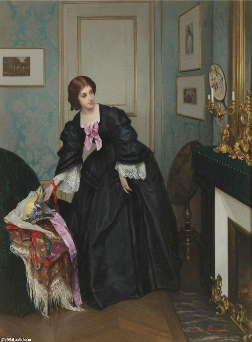 Wikioo.org - The Encyclopedia of Fine Arts - Painting, Artwork by Gustave Leonard De Jonghe - Look at the time