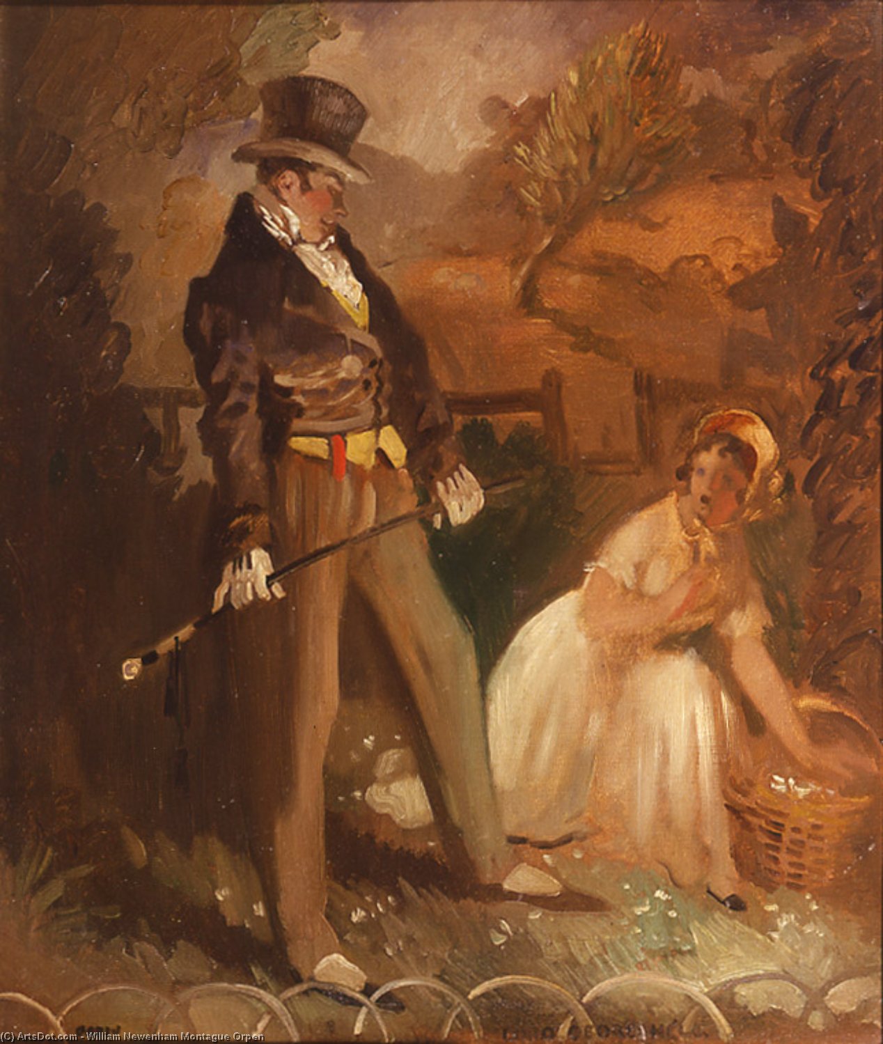 WikiOO.org - Encyclopedia of Fine Arts - Lukisan, Artwork William Newenham Montague Orpen - Lord George Hell