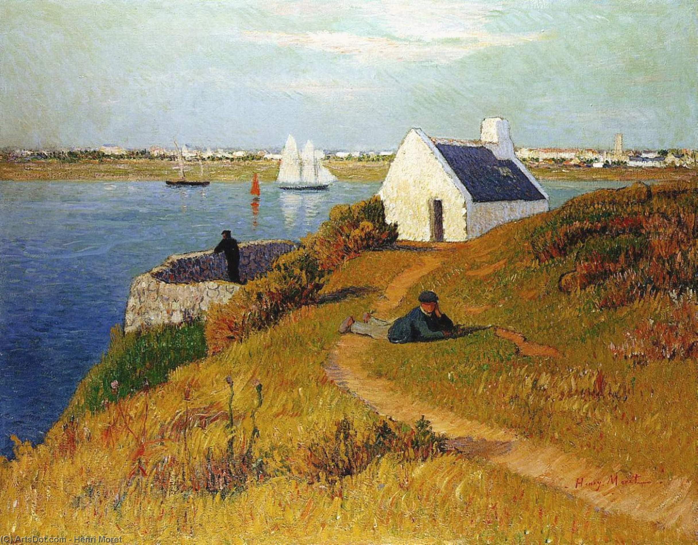 Wikioo.org - The Encyclopedia of Fine Arts - Painting, Artwork by Henri Moret - Lorient Harbor