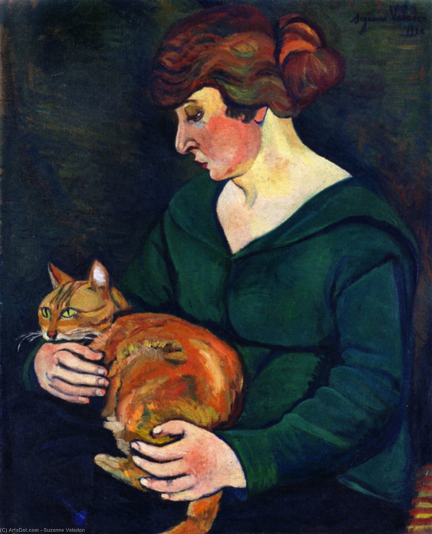 Wikioo.org - The Encyclopedia of Fine Arts - Painting, Artwork by Suzanne Valadon - Louson and Raminou