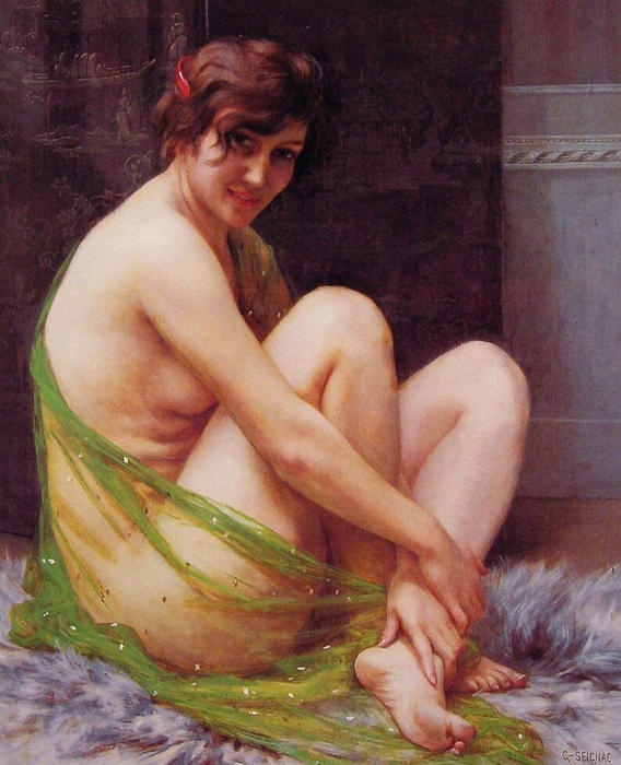 Wikioo.org – L'Enciclopedia delle Belle Arti - Pittura, Opere di Guillaume Seignac - La Paresseuse