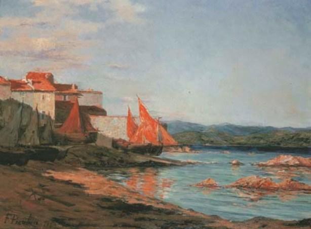 Wikioo.org – La Enciclopedia de las Bellas Artes - Pintura, Obras de arte de Francis Picabia - La pointe du port à Saint-Tropez