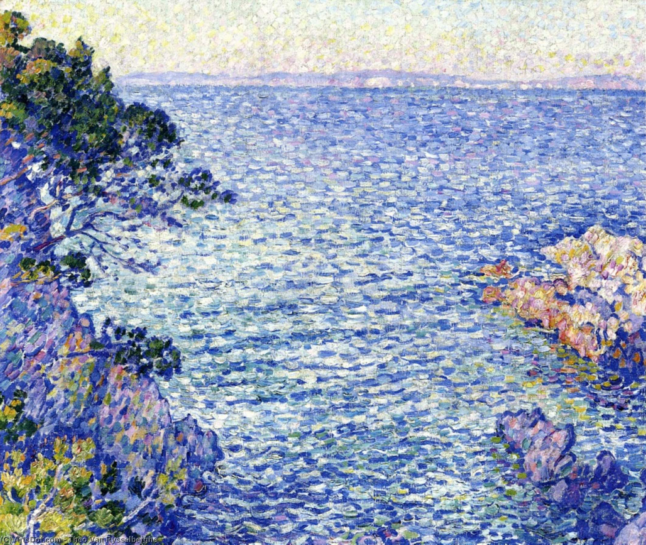 Wikioo.org - The Encyclopedia of Fine Arts - Painting, Artwork by Theo Van Rysselberghe - La Pointe du Rossignol, i