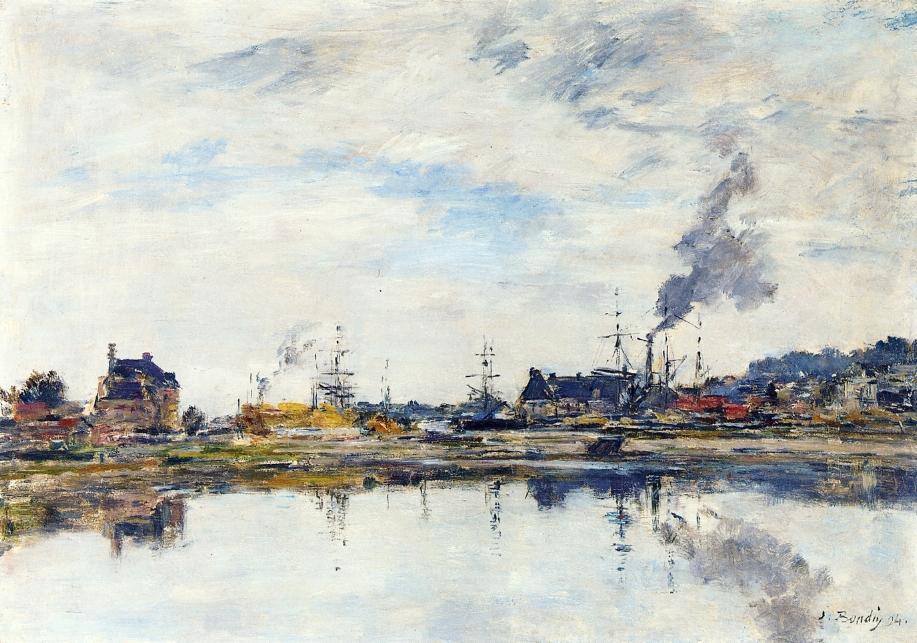 Wikioo.org - The Encyclopedia of Fine Arts - Painting, Artwork by Eugène Louis Boudin - La retenue a Trouville