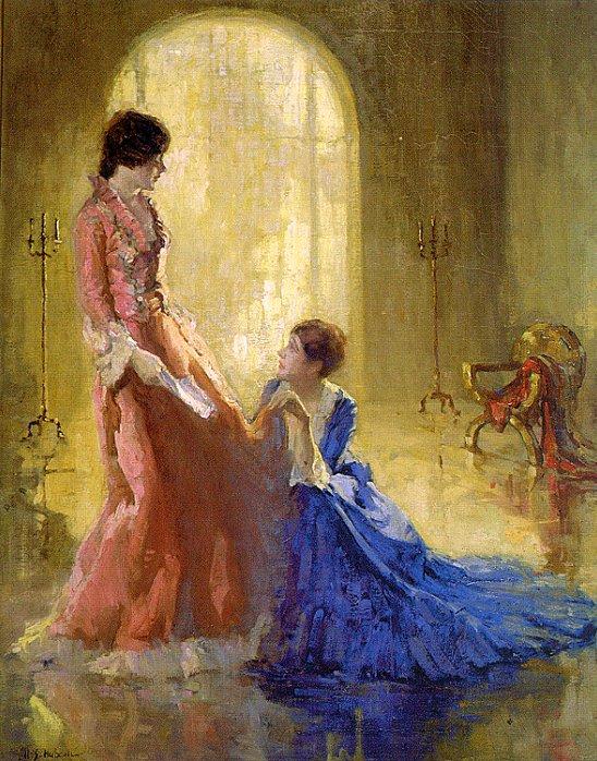 Wikioo.org - The Encyclopedia of Fine Arts - Painting, Artwork by Henry Salem Hubbell - Luminous Reflection