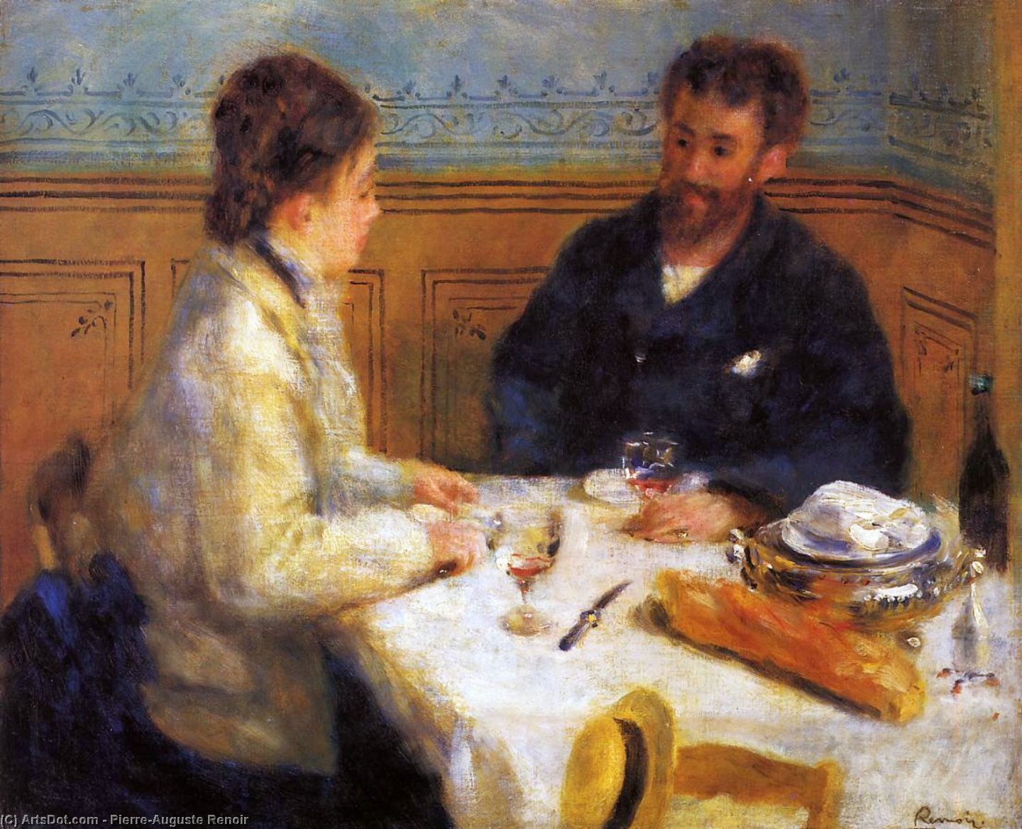 Wikioo.org - The Encyclopedia of Fine Arts - Painting, Artwork by Pierre-Auguste Renoir - The Luncheon