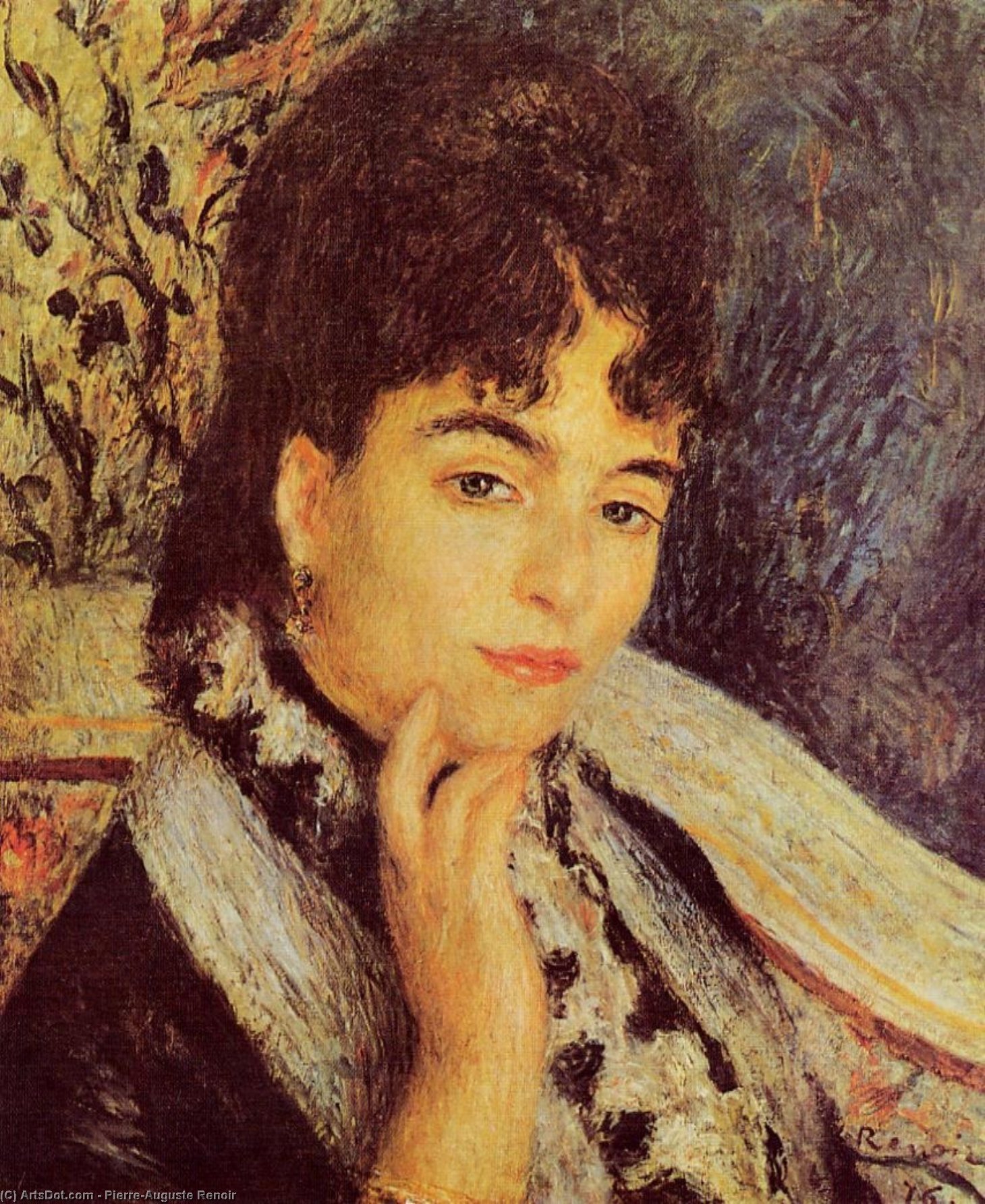WikiOO.org - Εγκυκλοπαίδεια Καλών Τεχνών - Ζωγραφική, έργα τέχνης Pierre-Auguste Renoir - Madame Alphonse Daudet