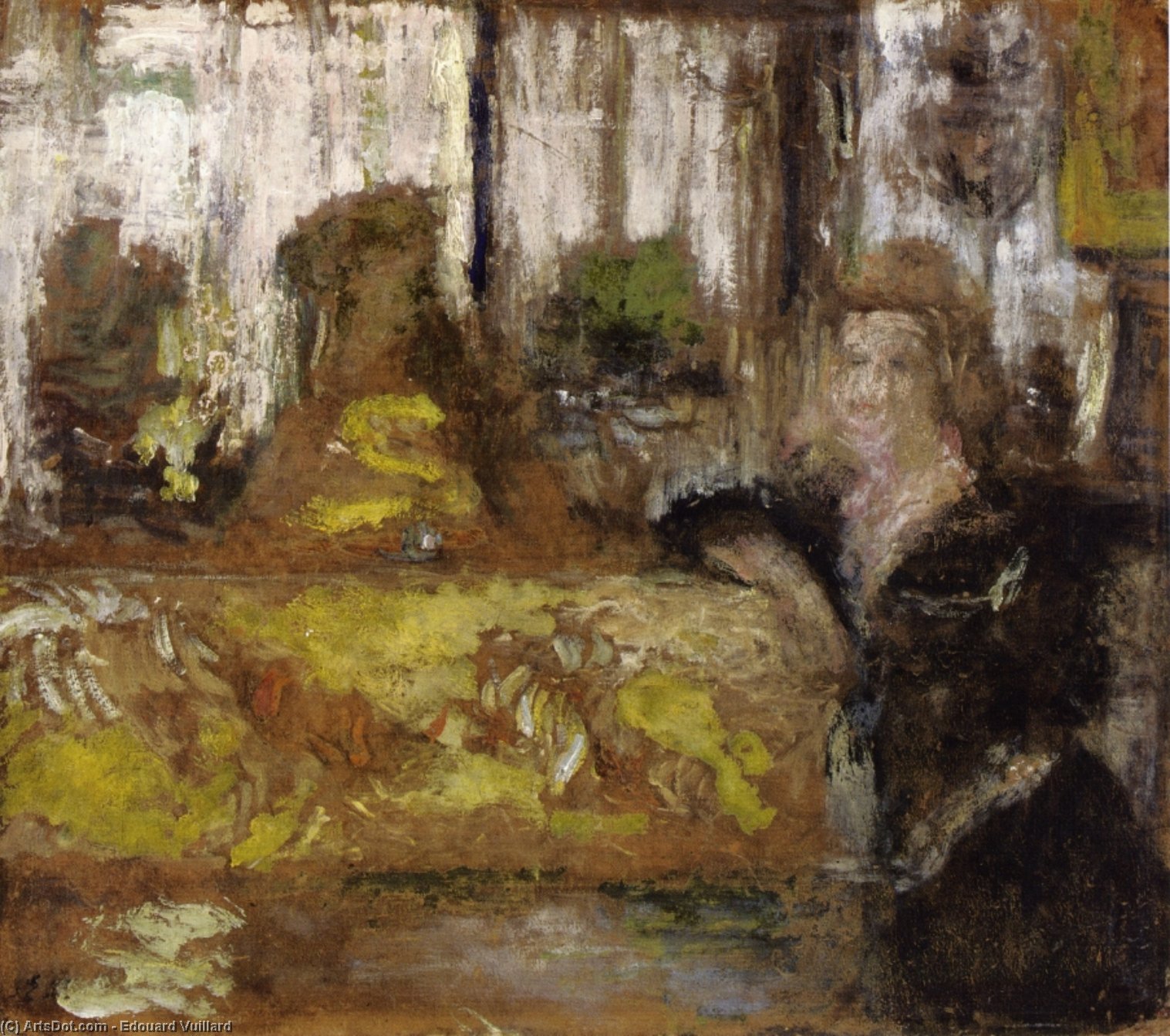 Wikioo.org – L'Enciclopedia delle Belle Arti - Pittura, Opere di Jean Edouard Vuillard - Signora Artù Fontaine