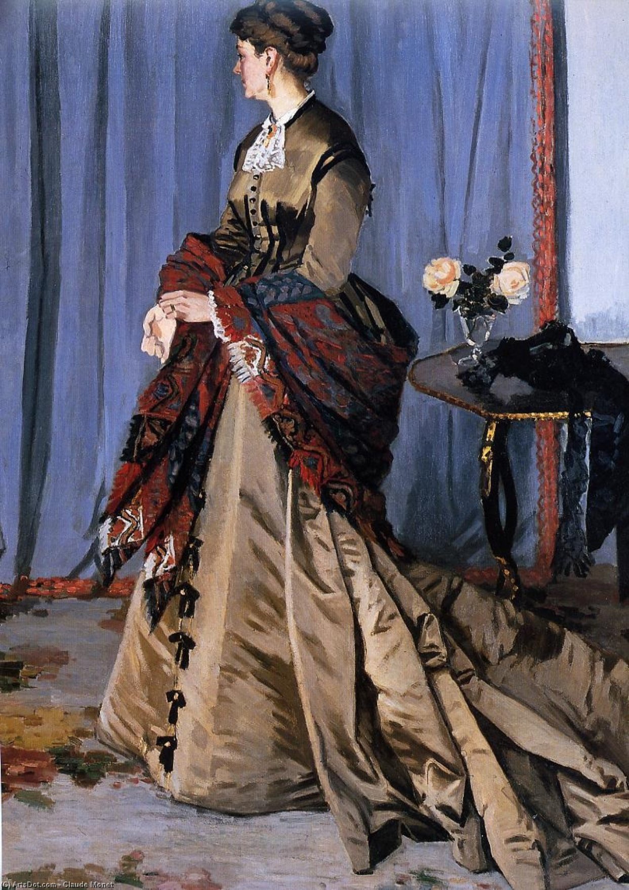 WikiOO.org - Encyclopedia of Fine Arts - Malba, Artwork Claude Monet - Madame Gaudibert