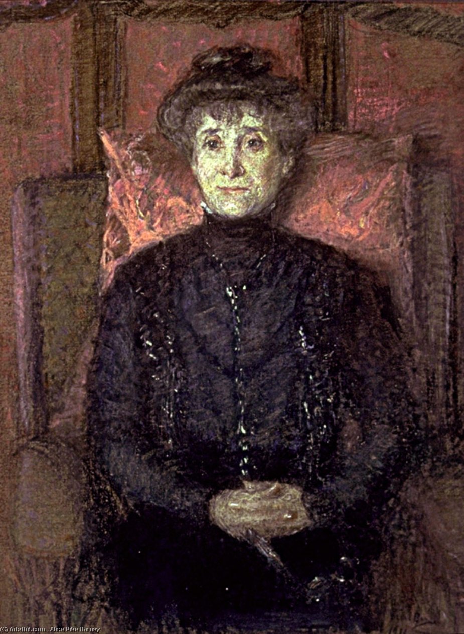WikiOO.org - Encyclopedia of Fine Arts - Schilderen, Artwork Alice Pike Barney - Madame Inez Dreyfus Cordozo