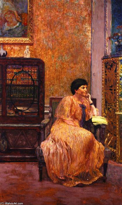Wikioo.org - The Encyclopedia of Fine Arts - Painting, Artwork by Jean Edouard Vuillard - Madame Marcel Kapferer at Home