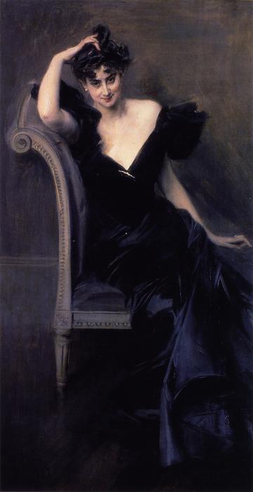 Wikioo.org - The Encyclopedia of Fine Arts - Painting, Artwork by Giovanni Boldini - Madame Veil-Picard