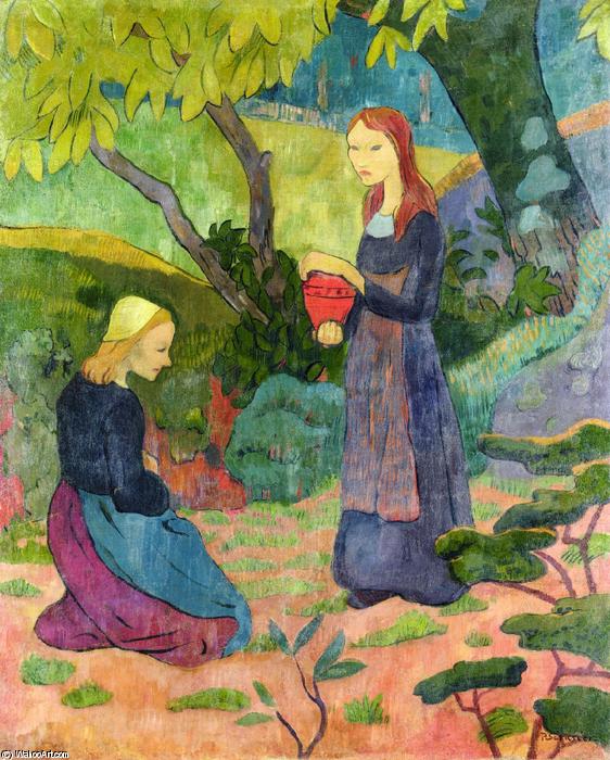 WikiOO.org - אנציקלופדיה לאמנויות יפות - ציור, יצירות אמנות Paul Serusier - Madeline with the Offering