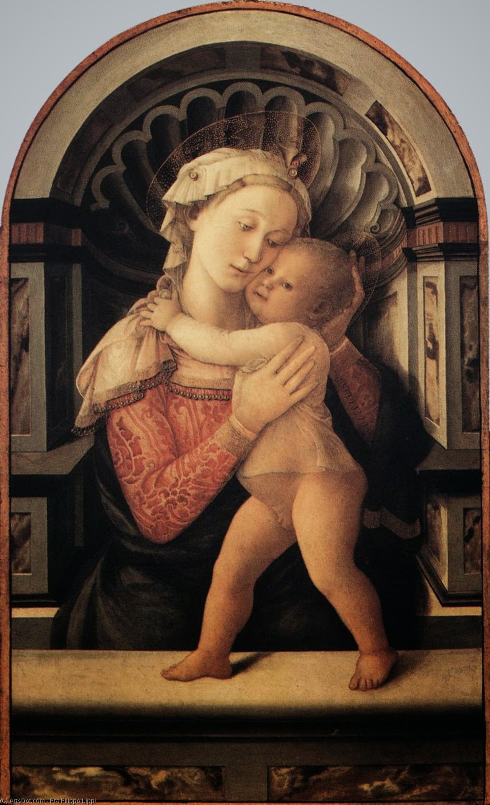 WikiOO.org - Encyclopedia of Fine Arts - Lukisan, Artwork Fra Filippo Lippi - Madonna and Child
