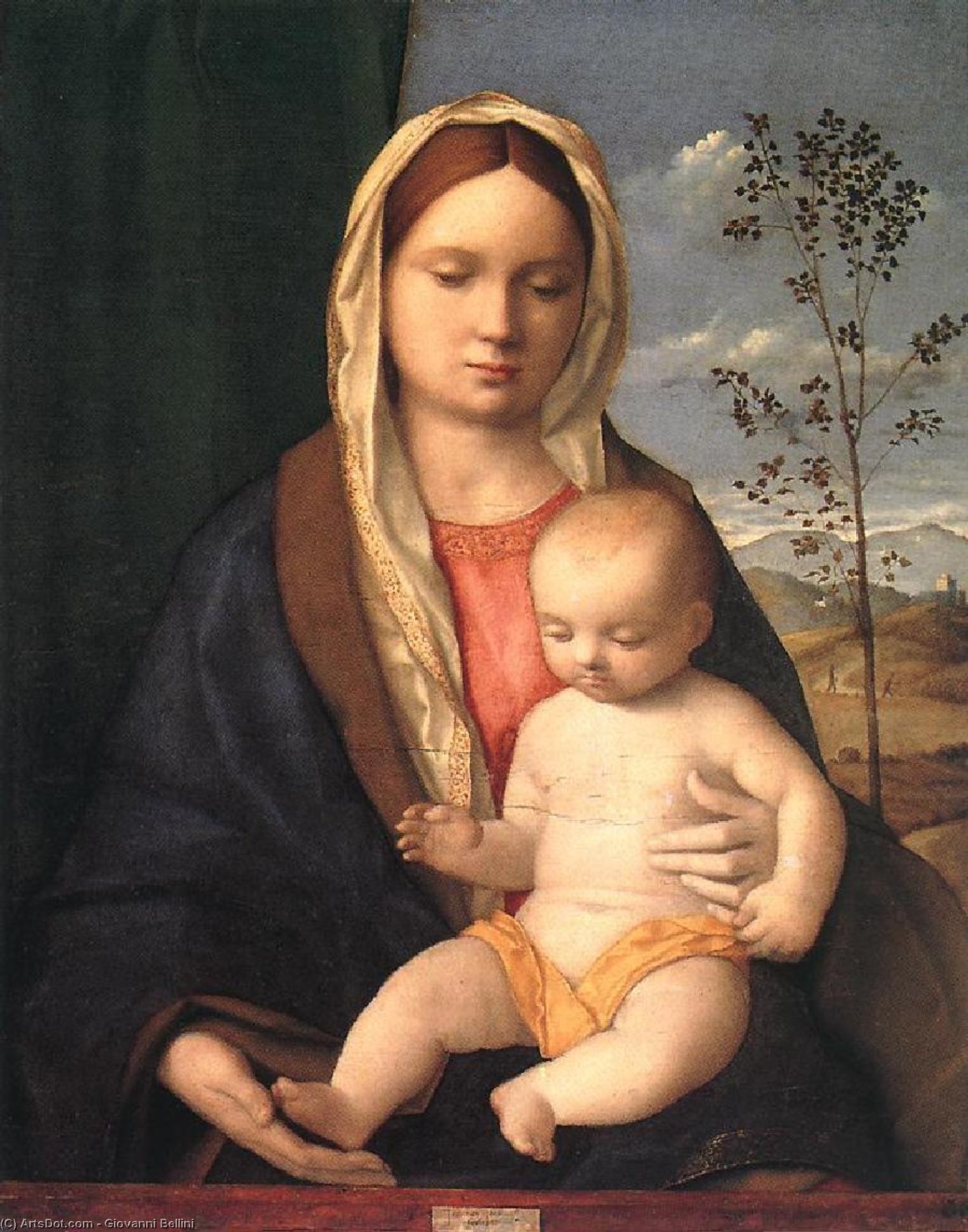 Wikioo.org - The Encyclopedia of Fine Arts - Painting, Artwork by Giovanni Bellini - Madonna and Child
