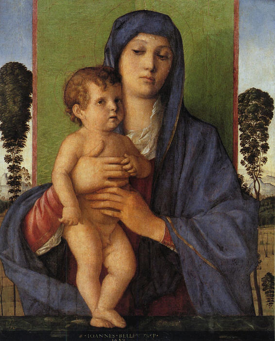 Wikioo.org - The Encyclopedia of Fine Arts - Painting, Artwork by Giovanni Bellini - Madonna degli Alberetti