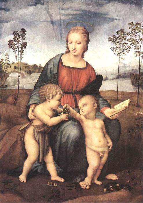 WikiOO.org - Enciclopedia of Fine Arts - Pictura, lucrări de artă Raphael (Raffaello Sanzio Da Urbino) - Madonna del Cardellino