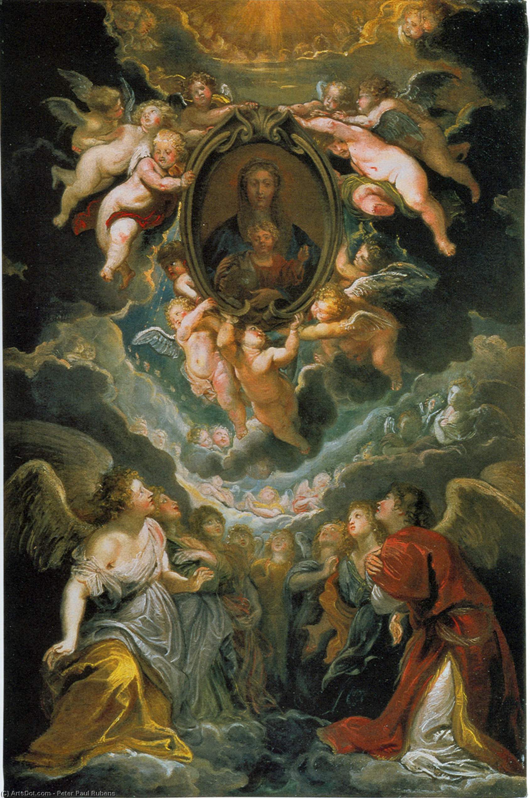 Wikioo.org - The Encyclopedia of Fine Arts - Painting, Artwork by Peter Paul Rubens - Madonna della Vallicella