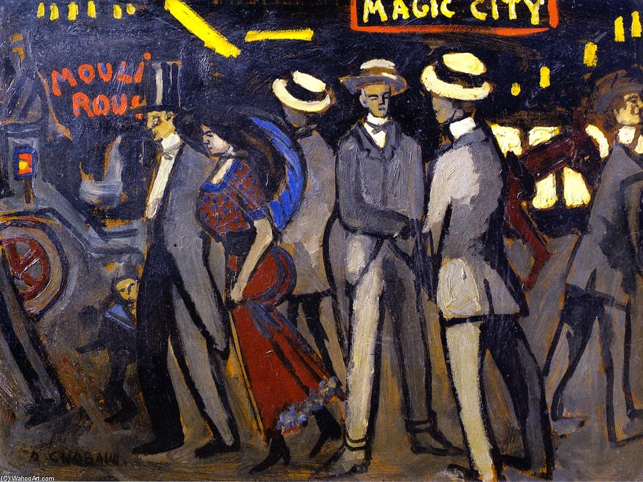 Wikioo.org - The Encyclopedia of Fine Arts - Painting, Artwork by Auguste Chabaud - Magic-City