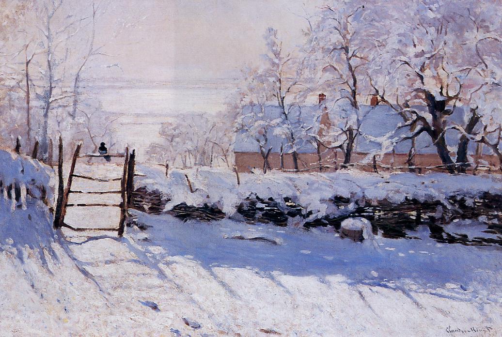 Wikioo.org - The Encyclopedia of Fine Arts - Painting, Artwork by Claude Monet - The Magpie