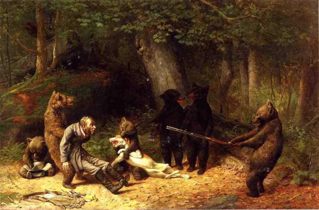 WikiOO.org - Енциклопедія образотворчого мистецтва - Живопис, Картини
 William Holbrook Beard - Making Game of the Hunter