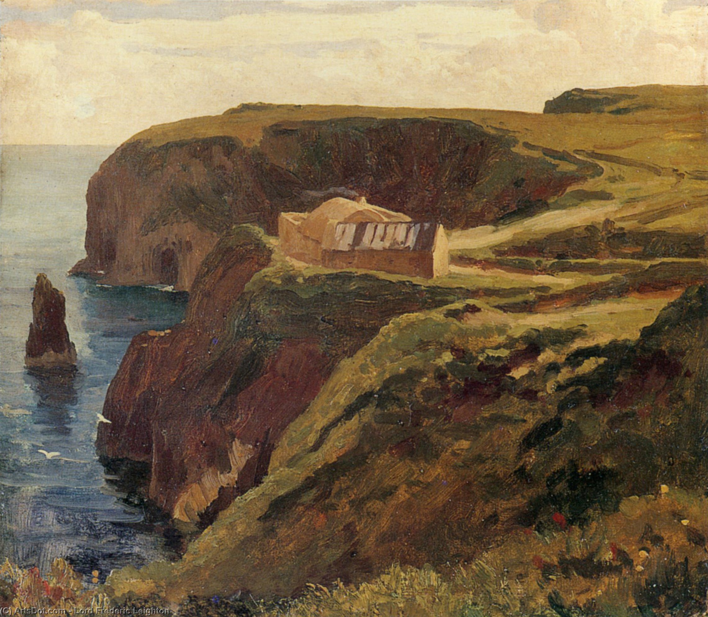 Wikioo.org - The Encyclopedia of Fine Arts - Painting, Artwork by Lord Frederic Leighton - Malin Head, Donegal