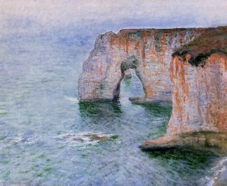 WikiOO.org - 백과 사전 - 회화, 삽화 Claude Monet - The Manneport Seen from the East