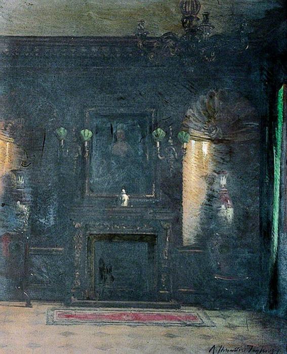 Wikioo.org - The Encyclopedia of Fine Arts - Painting, Artwork by Albert Chevallier Tayler - Manor House Hall