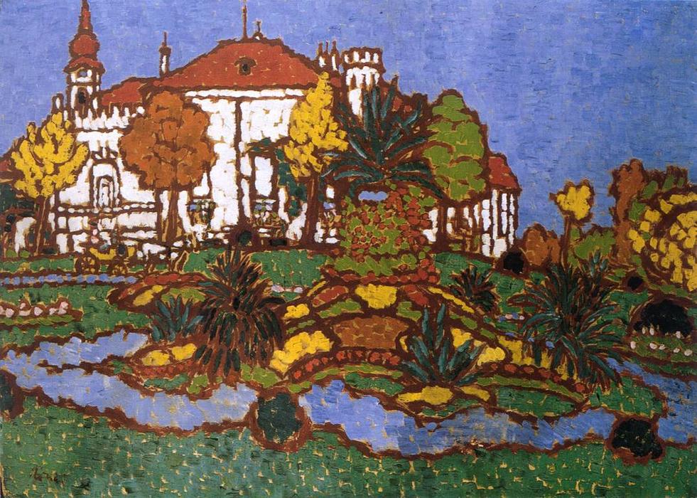 Wikioo.org - The Encyclopedia of Fine Arts - Painting, Artwork by Jozsef Rippl Ronai - Mansion at Geszt