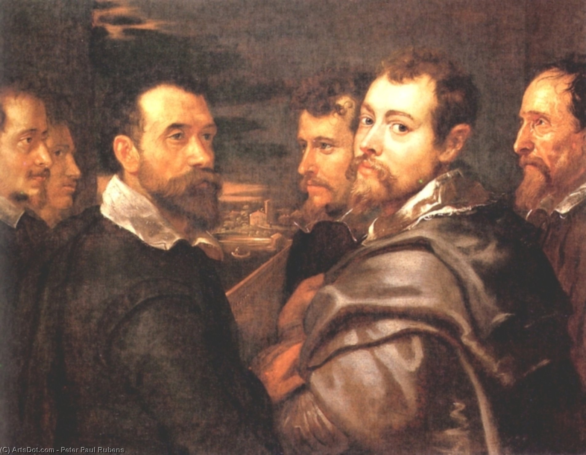 WikiOO.org – 美術百科全書 - 繪畫，作品 Peter Paul Rubens - 曼图亚 圆  的  朋友