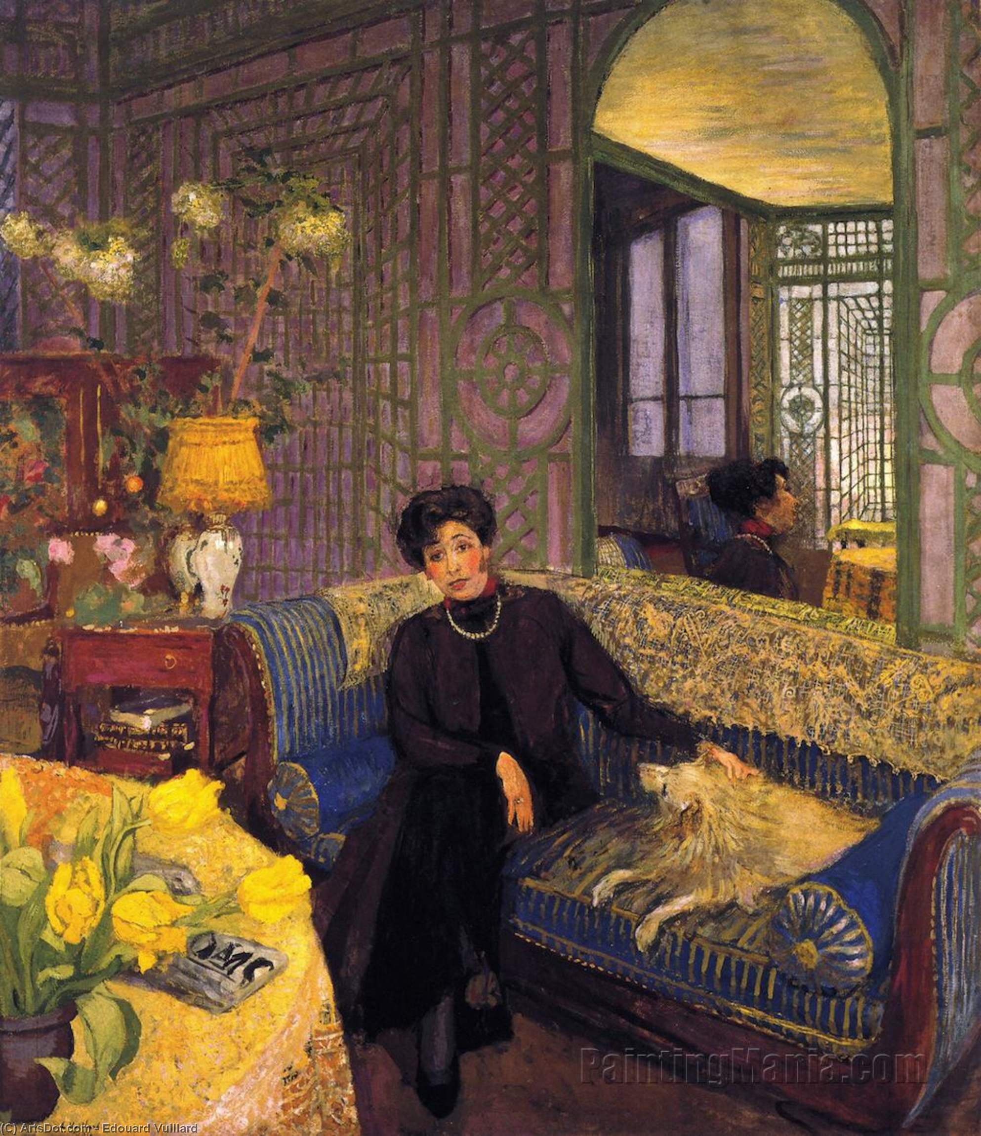WikiOO.org - Encyclopedia of Fine Arts - Lukisan, Artwork Jean Edouard Vuillard - Marcelle Aron (Madame Tristan Bernard)