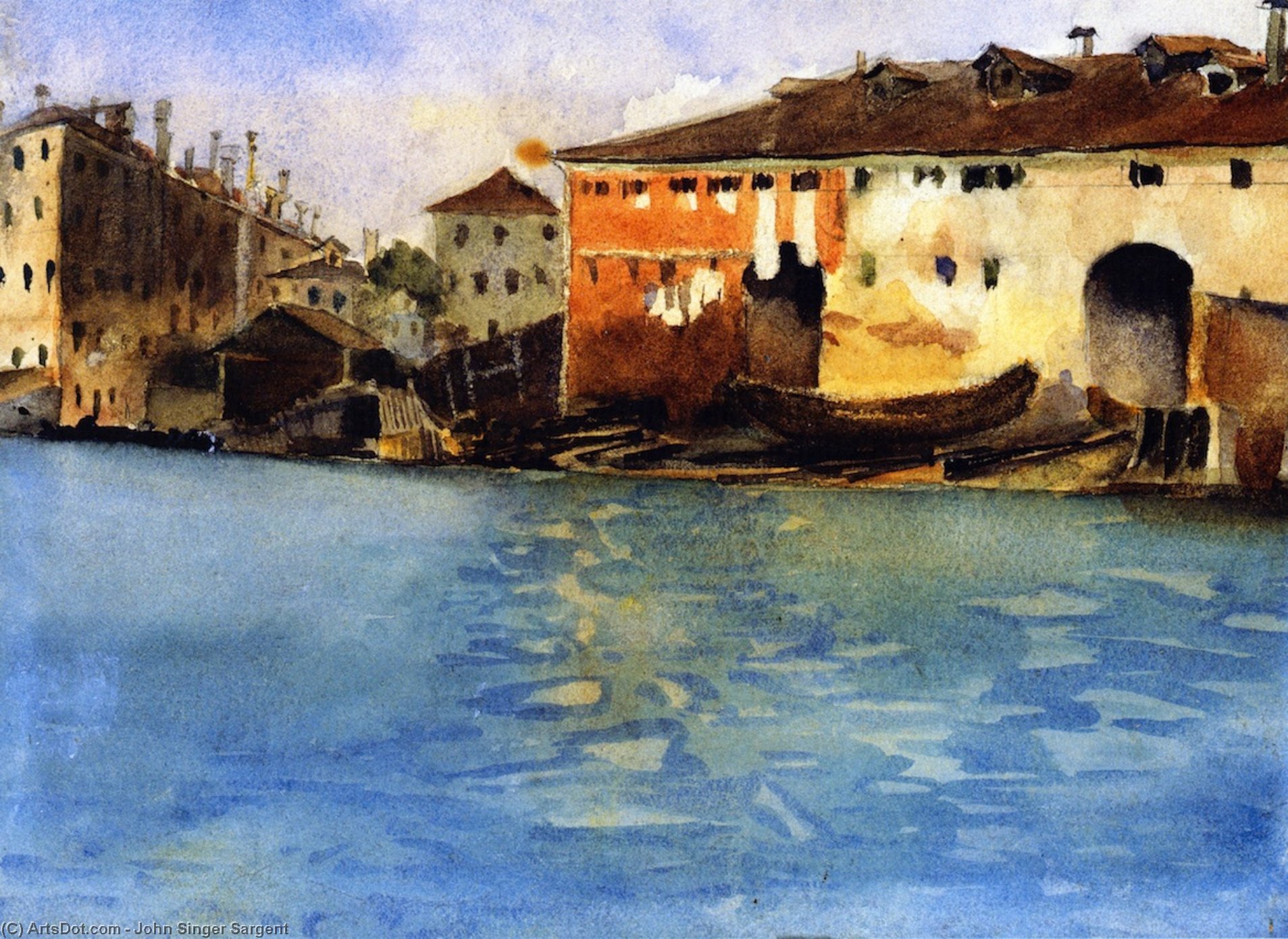 Wikioo.org – L'Enciclopedia delle Belle Arti - Pittura, Opere di John Singer Sargent - il marinarezza , Venezia
