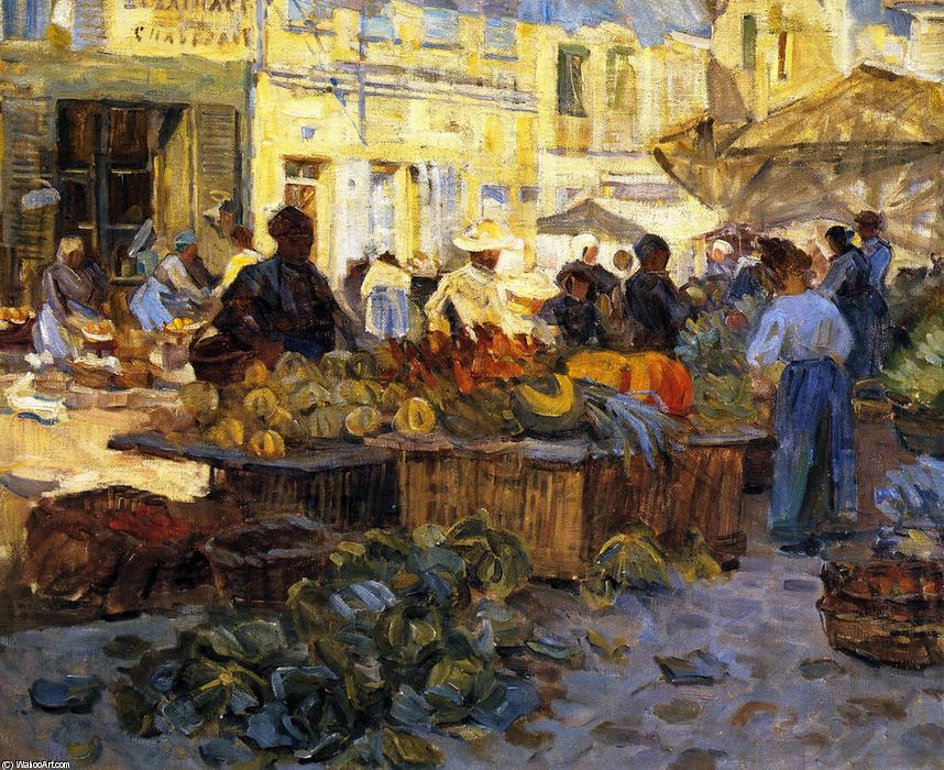 Wikioo.org - The Encyclopedia of Fine Arts - Painting, Artwork by Helen Galloway Mcnicoll - Marketplace